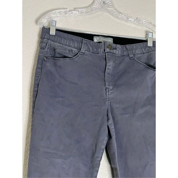Wit Wisdom Pants Women 10 grey  AB Solutions High Rise jeans pants - Picture 2 of 3